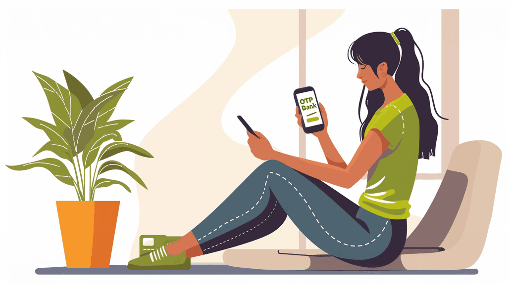 Через мобільний додаток ОТП Банк