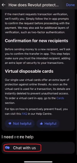 Ви можете поспілкуватись з працівником підтримки, обравши пункт «Chat with us»