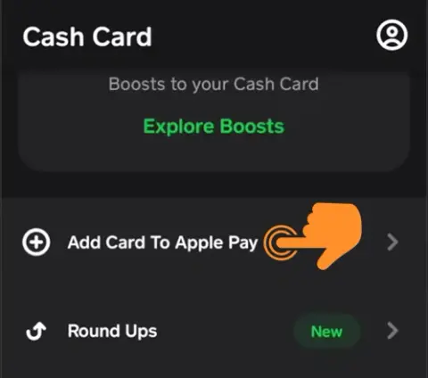 Select “Add to Apple Pay” from the menu below