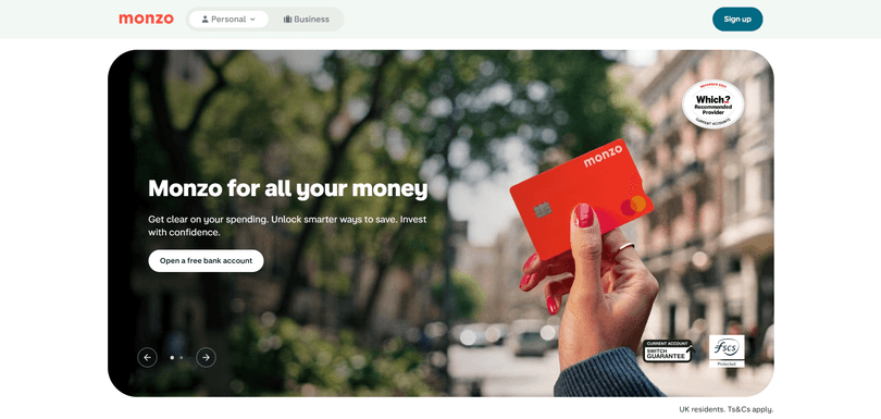Monzo - Revolut Alternative