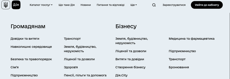 Процес реєстрації ТОВ через портал «Дія»
